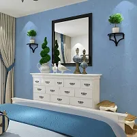 Blue Flower designed decorative blue wallpaper sticker for wall decorati-thumb2