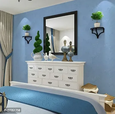 Blue Flower designed decorative blue wallpaper sticker for wall decorati-thumb3