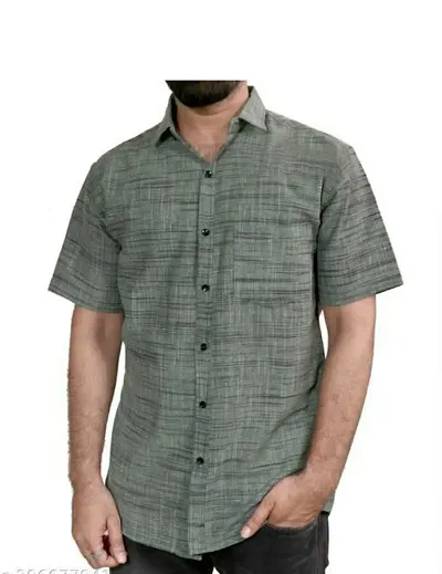 Stylish Fancy Cotton Short Sleeves Casual Shirts For Men