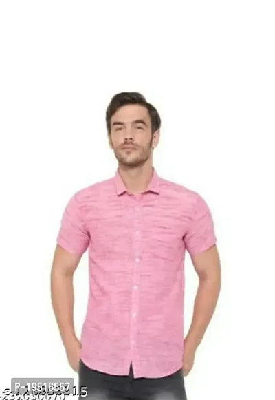 Stylish Fancy Cotton Short Sleeves Casual Shirts For Men