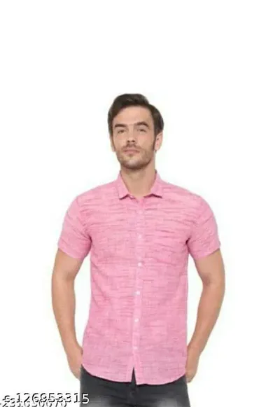 Stylish Fancy Cotton Short Sleeves Casual Shirts For Men