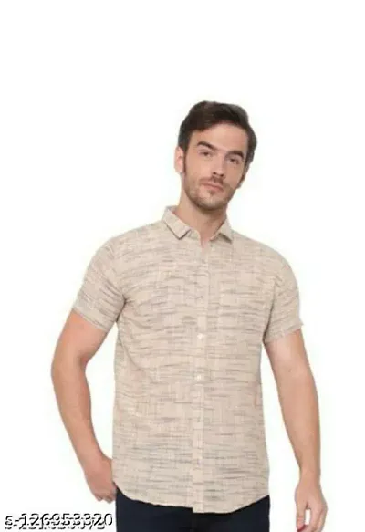Stylish Fancy Cotton Short Sleeves Casual Shirts For Men