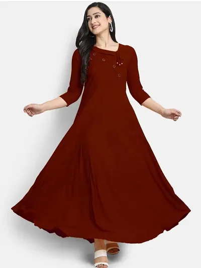 Beautiful Solid Anarkali Kurta for Women