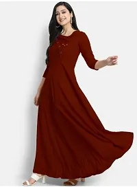 Beautiful Solid Anarkali Kurta for Women-thumb1