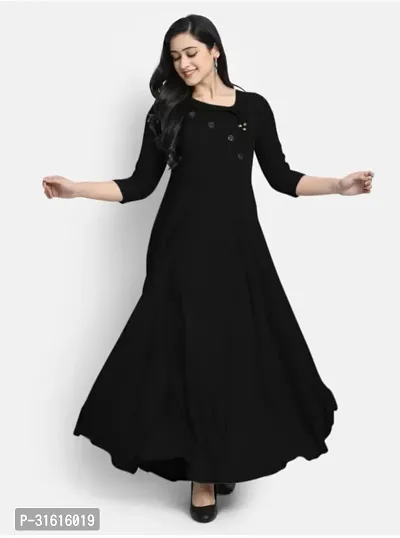 Women Solid Viscose Rayon Anarkali Kurta