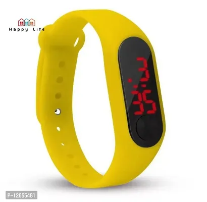 Stylish Fancy Silicone Digital Watches For Men-thumb0