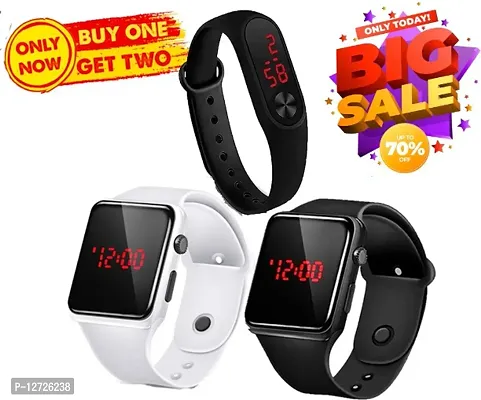 Digital Watch combo (Pack of 3) BUY 2 GET 1 FREE, Most Selling Latest Trending Watches, Digital Watches, Classy Digital Watch, Men Watches, Boys Watches Lowest price Combo Watches, Digital Led Watch