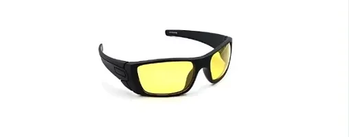 HD Night Yellow  Driving Clear Vision Polarized Sunglasses | HD Vision Glasses For Car Driving | Bike Riding Yellow Glasses