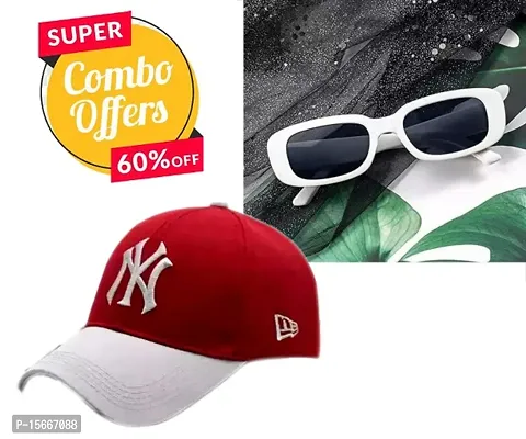 Stylish Cap + SKYWING Sunglasses + (Pack of 2) BUY 1 GET 1 FREE, Stylish Cap With Sunglass ,Top Selling Latest Trending Watches and Caps, Lowest Combo, Best Combo under 299, Sunglass + Cap Combo for