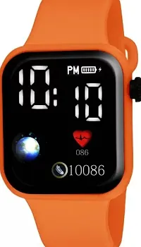 New Square Silicon Digital watch (Pack of 1) Wrist watch, Smart Led, Digital watch, Silicon watch, Free Size, Best Quality, Trending watch for Kids/Boys/Girls.-thumb1