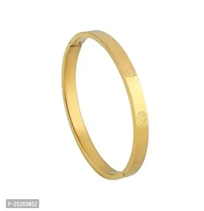 OM Round Kada For Boys  Men, Round Kada, Golden kada, Artificial Gold plated Bracelet-thumb2