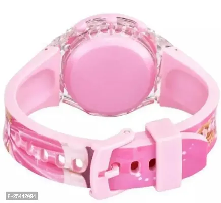 JD-Pk Pink WATCH for girls BARBIE kids light glowing watch with silicone strap Multicolor LED digital light kids watch {3-9 Year - PINK}-thumb4