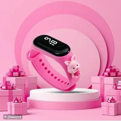 Pink Stylish Slim LED Band For Boys  Girls Most Selling Latest Trending Men and Women watches Best Quality Classy Digital watch wristwatch sports watch LED Band for Kids, Boys and Girls