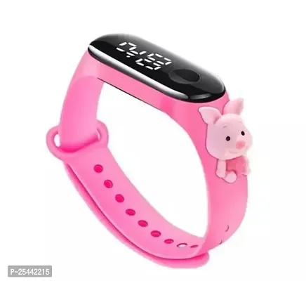 Pink Stylish Slim LED Band For Boys  Girls Most Selling Latest Trending Men and Women watches Best Quality Classy Digital watch wristwatch sports watch LED Band for Kids, Boys and Girls-thumb2