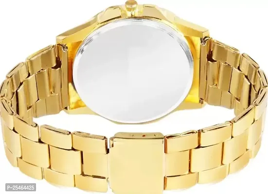 Elegant Attractive Trendy Golden Analog square Gold Party-wear watch Men's watch, Trending watch, Gift, Best quality, Ethnic Festive wear, Analog watch, New watch, watches for Men, watches for Women,-thumb3