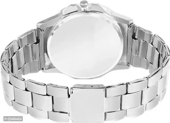 Classy Square Silver Diamond Analog watch, Wrist watch, Square watch,Analog watch, Diamond watch, Free Size, Watches for Men  Women,(Pack of 1)-thumb2