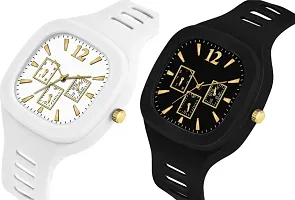 Classy Analog Watches for Men, Pack of 2-thumb1