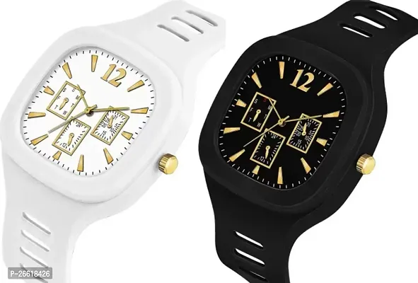 Classy Analog Watches for Men, Pack of 2-thumb2