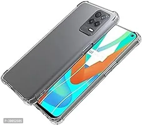 Perfect Fitting Hybrid Edge to Edge Bumper Side Protection Transparent Back Cover for Realme 8 5G Transparent