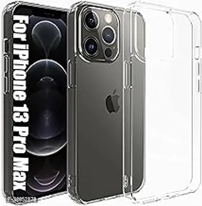 Transparent Soft Silicon Flexible Full Protection Back Cover Case for iPhone 13 Pro Max  Transparent