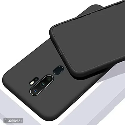 4 Sides Full Protection Silicon Back Cover Case for Oppo A9 2020 or Oppo A5 2020 Black-thumb0