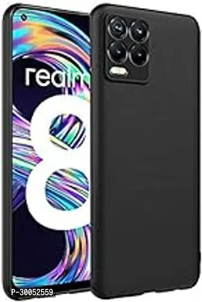 4 Sides Full Protection Silicon Back Cover Case for Realme 8 Pro Black