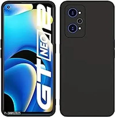 realme GT NEO 2 Exculsive Silicon Candy with Anti Dust Plugs Shockproof Slim Back Cover Case for realme GT NEO 2 Black-thumb0