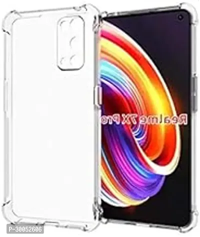 Transparent Soft Silicon Flexible 4 Side Full Protection Back Cover Case for Realme X7 Max 5G  Transparent