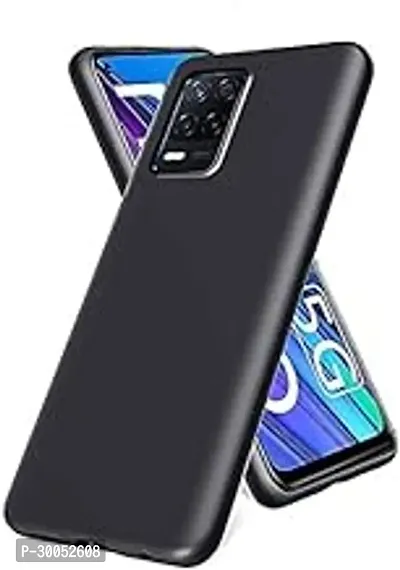 4 Sides Full Protection Silicon Back Cover Case for Realme 8s 5G Black-thumb0