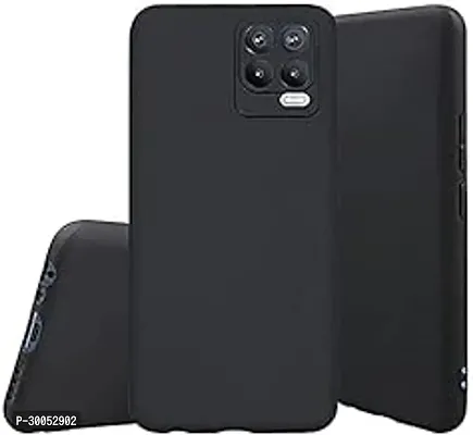 4 Sides Full Protection Silicon Back Cover Case for Realme Narzo 30 Pro 5G Black-thumb0