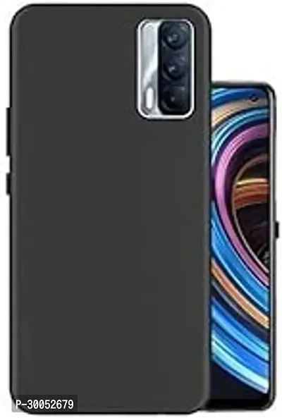 Realme X7 5G Back Cover Camera Bump Protection Stylish Matte Silicon Flexible All Side Shock Proof Rubberised Case for Realme X7 5G Black