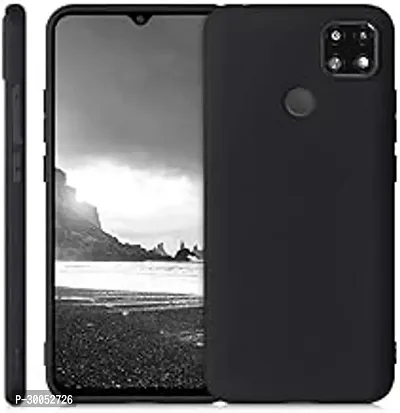 Poco C31 Back Cover Camera Bump Protection Stylish Matte Silicon Flexible All Side Shock Proof Rubberised Case for Poco C31 Black