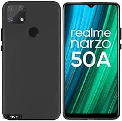 Transparent Soft Silicon Flexible 4 Side Full Protection Back Cover Case for Realme Narzo 50A  Transparent