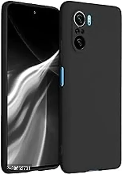 NSTAR Rubber Mi 11X 5G or Mi 11X Pro 5G Exclusive Silicon Candy with Anti Dust Plugs Shockproof Slim Back Cover for Mi 11X 5G or Mi 11X Pro 5G Black-thumb0