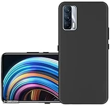 4 Sides Full Protection Silicon Back Cover Case for Realme X7 5G Black-thumb0