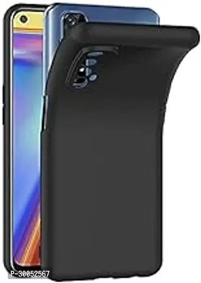 4 Sides Full Protection Silicon Back Cover Case for Realme Narzo 20 Pro Black-thumb0