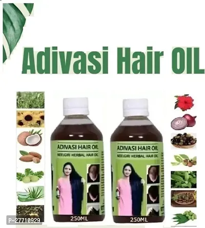 Adivasi Neelgiri Herbal Hair Oil(500ML) Pack Of 2