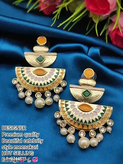 Traditional Alloy Multicoloured Earrings For Women-thumb0