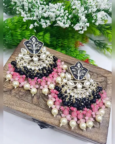 Alloy Beads Chandbalis Earrings For Women