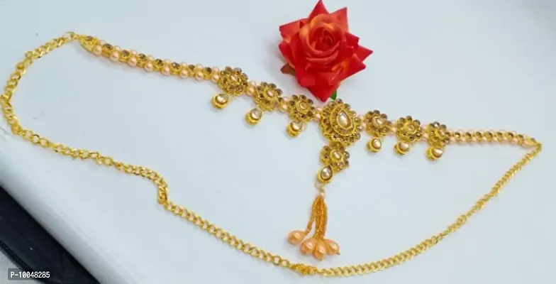 Elegant Alloy Gold Plated Kamarband For Women-thumb0