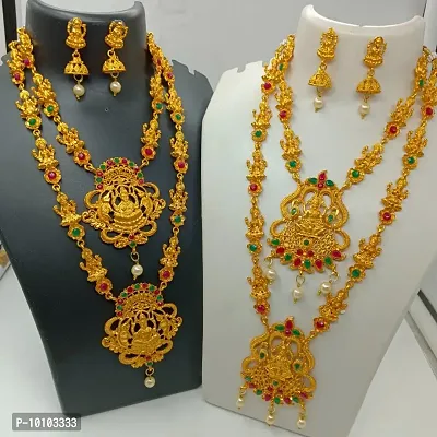 Festive Wear Gold Plated Jewellery Set For Womens