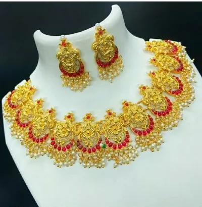 Designer Alloy Gold Plated Jewellery Sets
