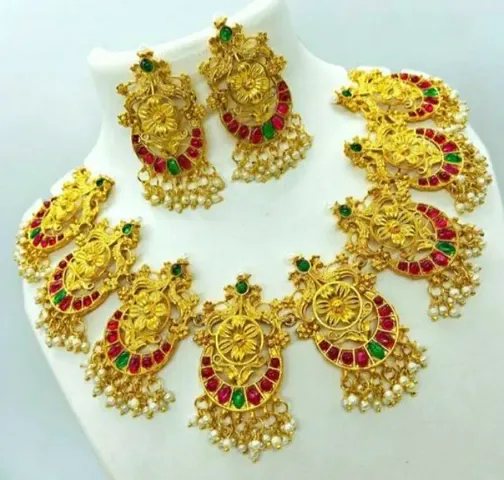 Designer Alloy Gold Plated Jewellery Sets