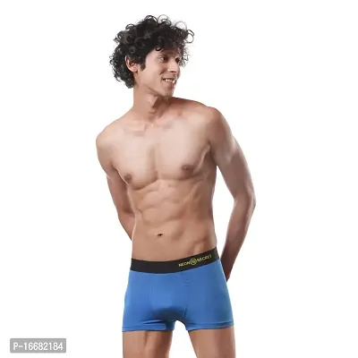 NEON SECRET Men's Underwear, IntelliSoft Antimicrobial Micro Modal Dualist  Illuminati Trunk | Men Regular Solid and Classic Trunk Snug Fit (Multicolor Combo Pack of 2)-thumb3