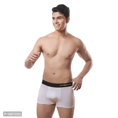 NEON SECRET Men's Underwear, IntelliSoft Antimicrobial Micro Modal Dualist  Illuminati Trunk | Men Regular Solid and Classic Trunk Snug Fit (Multicolor Combo Pack of 2)-thumb4