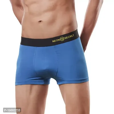 NEON SECRET Men's Underwear, IntelliSoft Antimicrobial Micro Modal Dualist  Illuminati Trunk | Men Regular Solid and Classic Trunk Snug Fit (Multicolor Combo Pack of 2)-thumb5