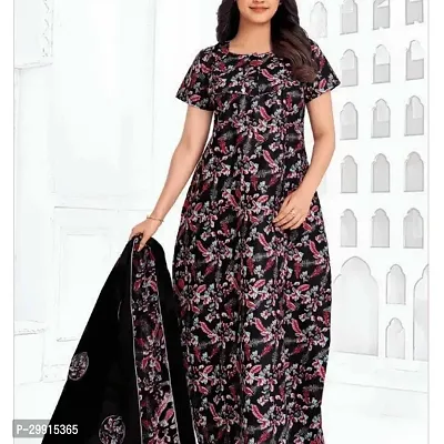 Stylish Cotton Printed Nighty for Women-thumb0