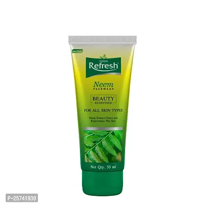 Torque Refresh Neem Face Wash  No Scar Aloevera facewash Combo Pack | Clear Skin, Reduce Acne, Scars For Acne Prone Skin - Men  Women(Pack Of)-thumb2