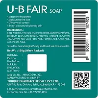 U-B Fair Exfoliating Bathing Soap - Moisturizing Bar Highly Effective for Face and Body-thumb2