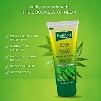 Torque Refresh Neem Face Wash for Acne  Pimples |Pure Neem Extract |Cleanses and Soothes skin| Suitable For All Skin Types 100ml (Pack of 2)-thumb3